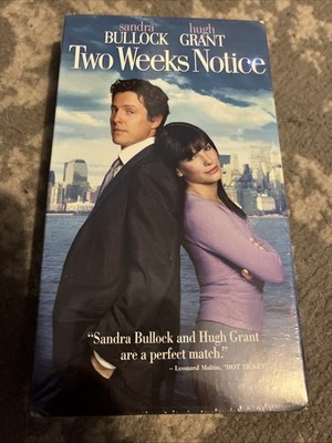 Two Weeks Notice (VHS, 2002) New Sealed Sandra Bullock Hugh Grant Warner 23301