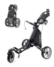 Caddytek CaddyLite One Swivel V8 Golf Push Cart 3 Wheel Lightweight Folding ...