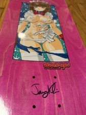 Autographed Hook Ups Maid Skateboard Deck Signed Jeremy Klein Jk Industries
