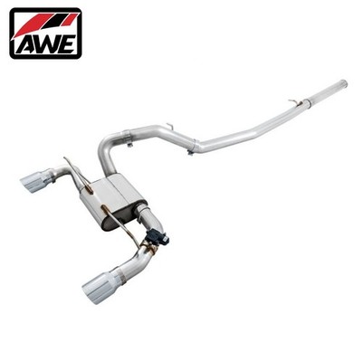 AWE SwitchPath Cat-Back Exhaust 4.5'' Chrome Tip For 2016-2018 Ford Focus RS 2.3L