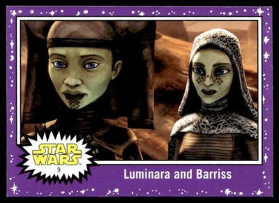 2017 Topps Star Wars Journey to The Last Jedi Luminara and Barriss  #9
