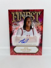 AYO DOSUNMU 2024-25 Topps Finest Red Refractor Auto /10 Chicago Bulls #FA-AD