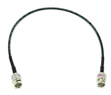 12G 4K HD SDI BNC - BNC Cable Mini RG59 3ft, Black