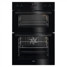 AEG DCE531160B Double Oven Electric Built In Black GRADE A