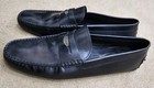 TOD'S Men's Black Leather Slip-On Loafers Round Toe Rubber Sole US 12 — photo 2