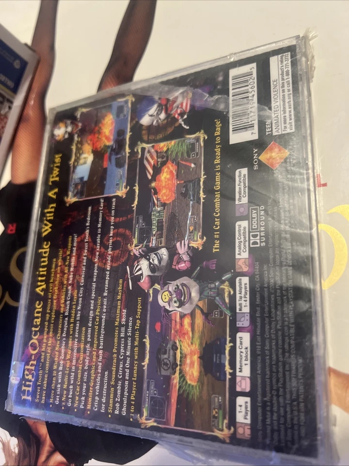 Twisted Metal 4 [Greatest Hits] (Sony PlayStation 1, PS1 1999) NEW rip torn seal - Image 2 of 4