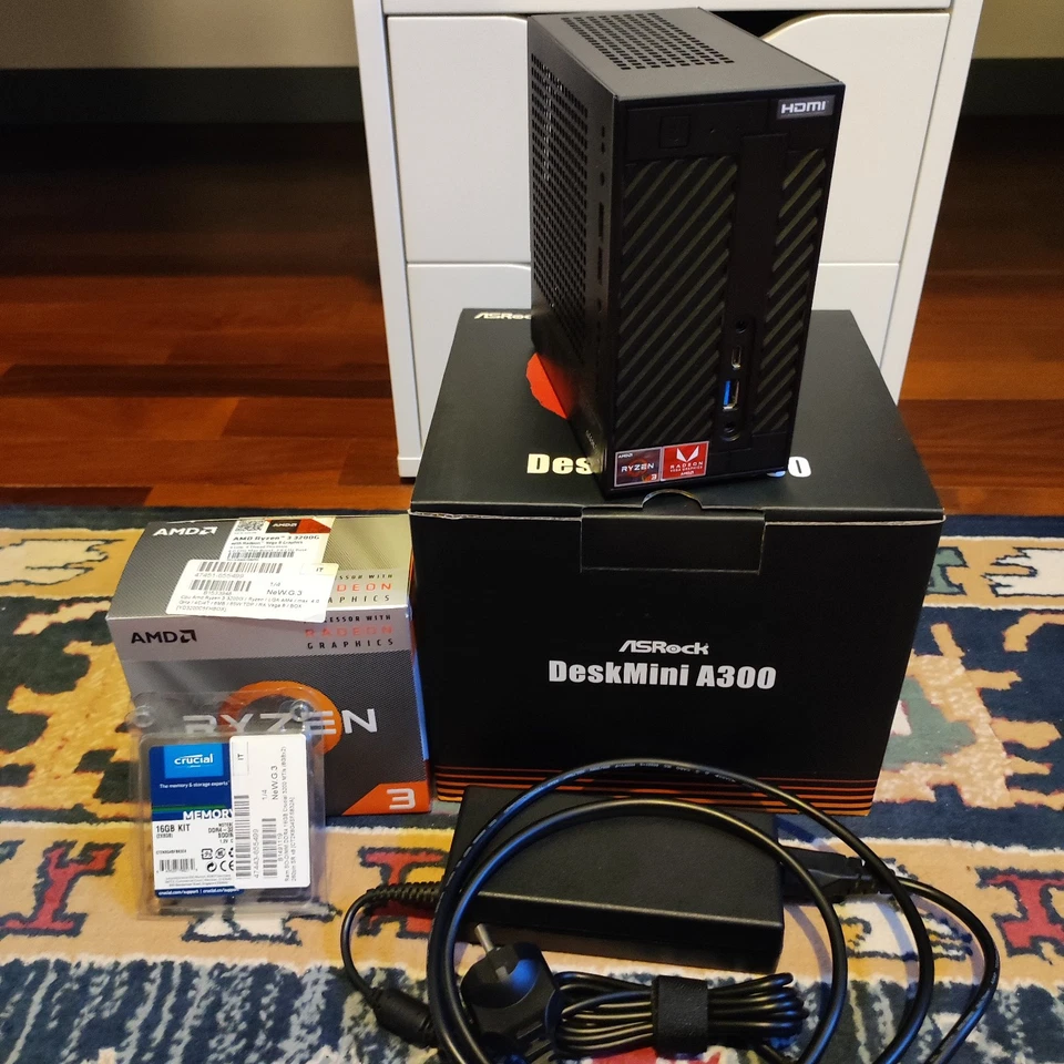 PC ASRock A300 AM4 + AMD Ryzen 3200G +  16GB RAM DDR4 Crucial + Samsung SSD 850 - Imagen 2 de 4