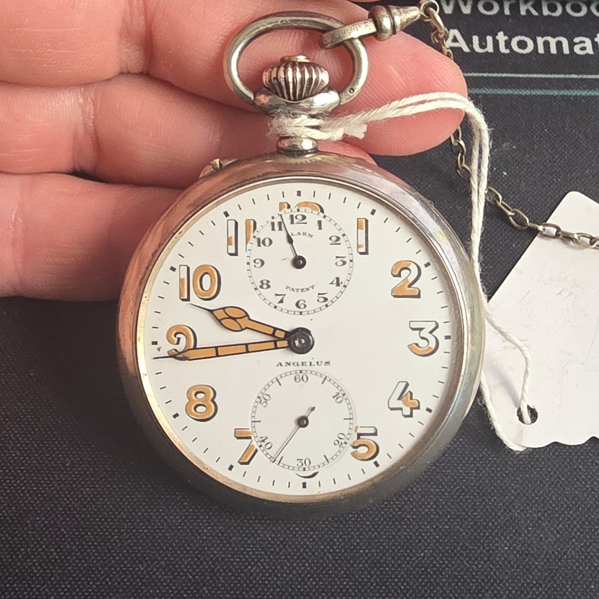 Angelus WW1 Alarm Silver Pocket Watch | eBay