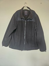 Maine New Ebgland Mens Jacket Black Size L Zip Up Very Good Condition