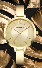 Damen Armbanduhr💎Damen Quarz Uhr Gold Quarzuhr Damen Schmuck Edelstahl Elegant 