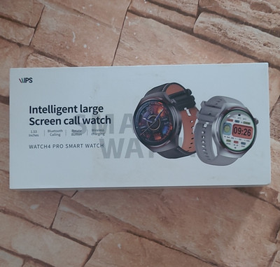 WPS WATCH4 PRO Smartwatch 44 mm Schwarz Silikon Android Bluetooth kabellos laden