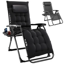 Zero Gravity Lounge Chair, Heavy-Duty Folding Recliner for Patio & Lawn 