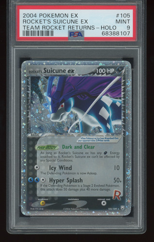 Rocket's Suicune ex graded PSA 9 for sale on eBay