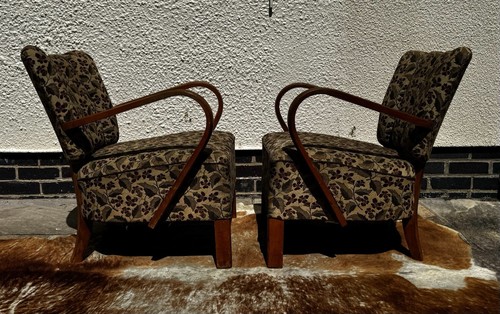 Pair of Halabala Art Deco armchairs model H237 original Condition UK Dealer - Picture 3 of 13