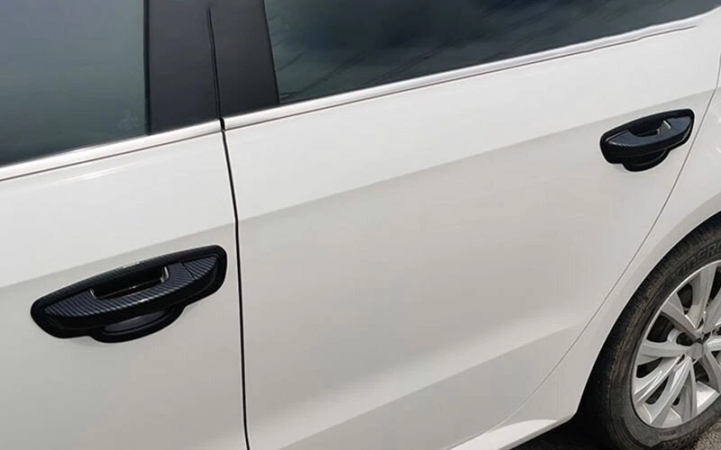 Tazón de puerta taza manija cubierta embellecedor para Volkswagen Golf MK6 2010-2013 fibra de carbono Foto 4 de 4