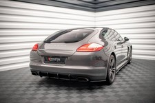 Street Pro Heckschürze Heck Ansatz Diffusor passend für Porsche Panamera / Panam