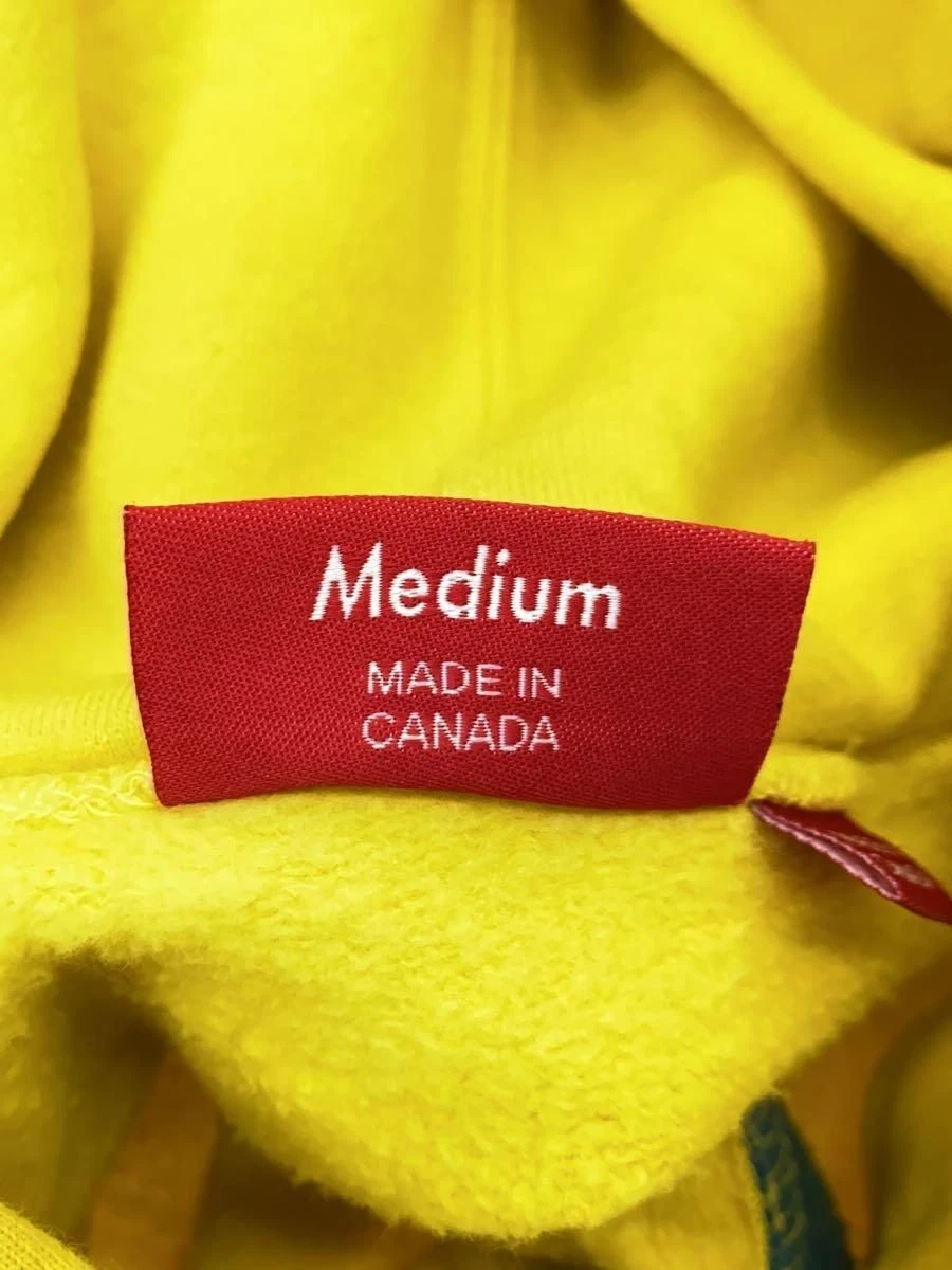 Felpa Supreme con cappuccio M cotone giallo tinta unita riscaldante usata