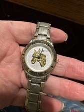 Montana Silversmiths Western Horse Head Wrist Watch Needs Battery From Estate