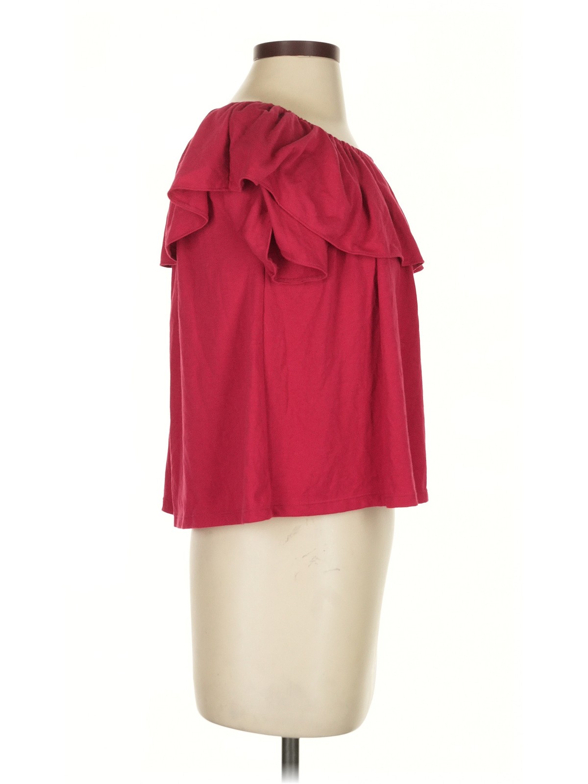 Uniqlo Women Red Short Sleeve Blouse S thumbnail 3