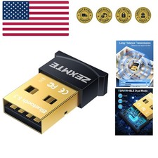 USB Bluetooth Adapter for PC, 5.3 Bluetooth Dongle Receiver EDR  BLE, Plug a...