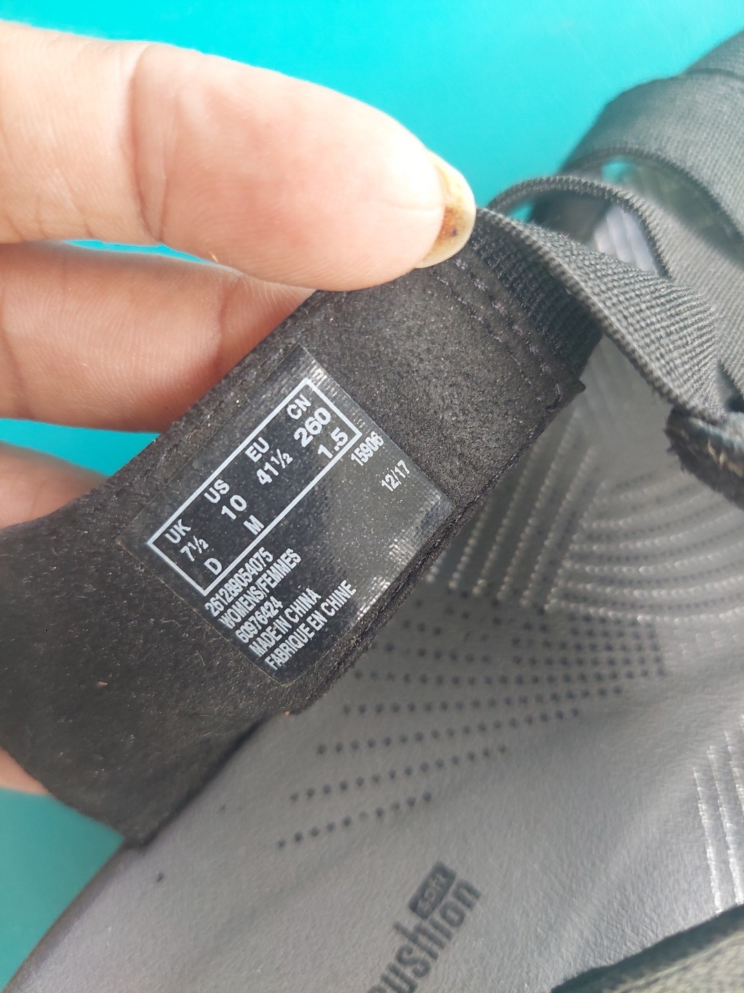 Clarks Cloudsteppers Black Stretch Adjustable San… - image 5