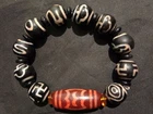 Lovely Tibetan Natural Agate Dzi *Blessing* Beads Bracelet HH061