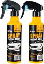 2-Pack Nano Hydrophobic Ceramic Coating Spray Kit, 300ml Car Protection Spray