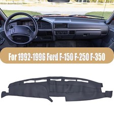 Cubierta de tablero de cuero alfombra de tablero para Ford F-150 F-250 F-350 1992-1996