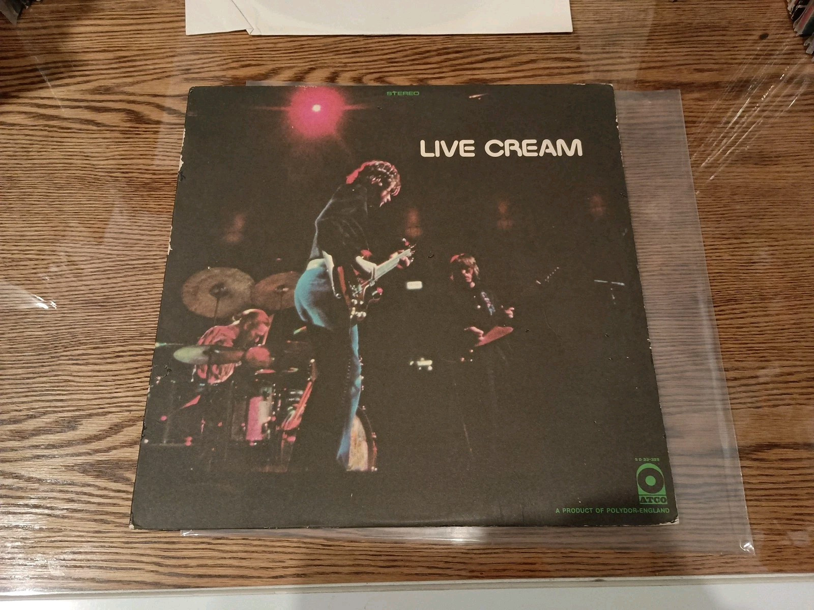Live Cream LP ATCO SD 33-328 Good Cover , Fair Vinyl