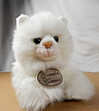 Russ Yomiko Classics Persian Cat Plush Stuffed White Green Eyes 8"