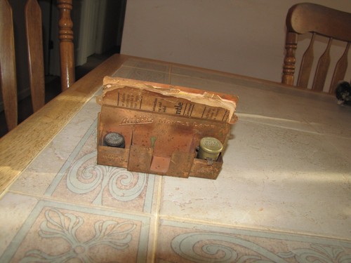 Aladdin Oil Lamp #6 Copper Wall Display HOLDER W/Wick  CLEANER &Generator,INST+