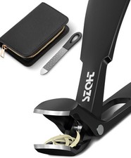 2025 Upgrade Angled Head Nail Clippers for Men, Toenail Black