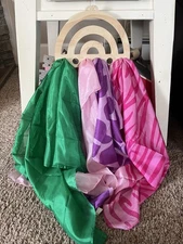 Sarah’s Silks Waldorf Playsilks And Wooden Silks Hanger