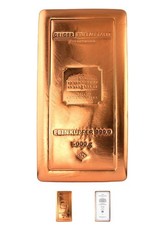 5kg Copper Bar Geiger Original .9999 Pure Certified Bullion Bar - Geiger Mint