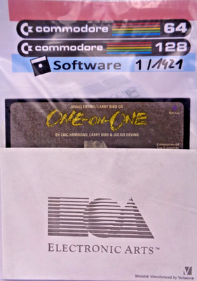COMMODORE 64/128 -- ONE-ON-ONE (ELECTRONIC ARTS - DISK)
