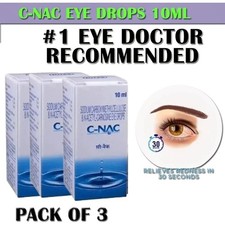1 Cataract Eye Drops - Glaucoma, Non Carnosine NAC , Can Cataracts C PACK 3