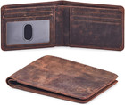 Wallet for Men Bifold Real Leather RFID Blocking Front Pocket Ultra Slim & Thin