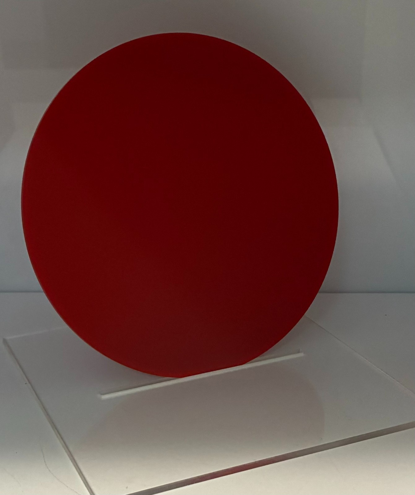 Acrylic Circle Disc - 1/8" thick - Translucent Red- 10" Diameter