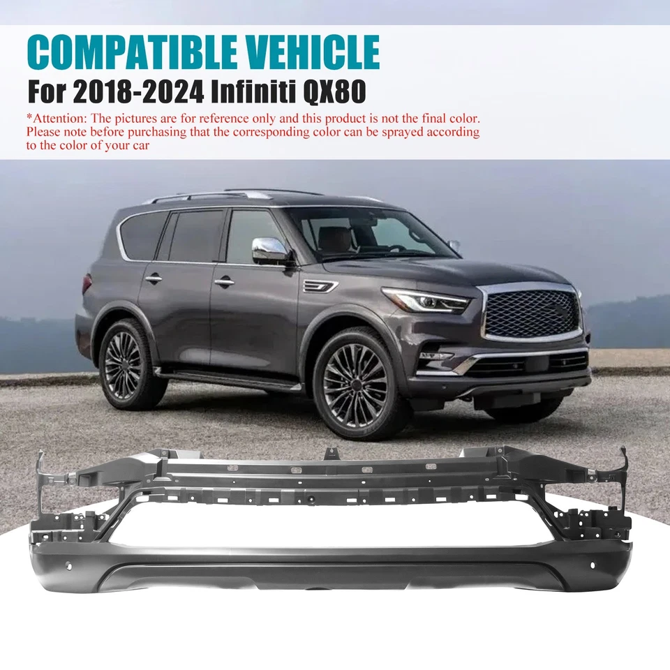 Front Lower Bumper Cover For 2018-2024 Infiniti QX80 620266GW0H Foto 2 de 4