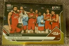 2025-26 TOPPS NOW NBA 176 NBA ALL STAR GAME CHAMPIONS GOLD FOIL PARALLEL 40/50