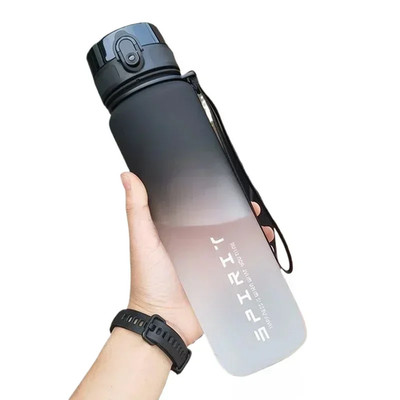500ML/650ML/1000ML Sports Water Bottle Leak Proof Colorful Plastic Cup Drinking 