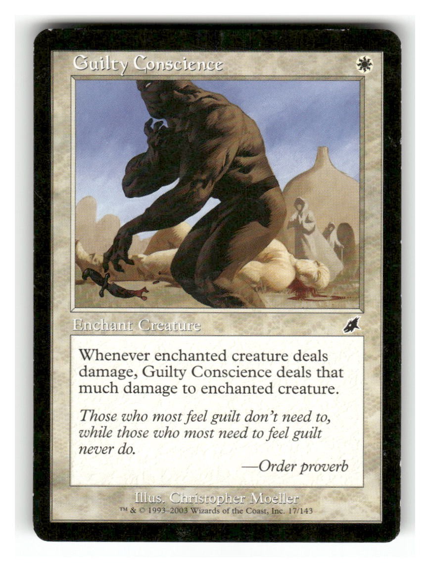 Guilty Conscience 17 Common Scourge Magic: The Gathering Lightly Played