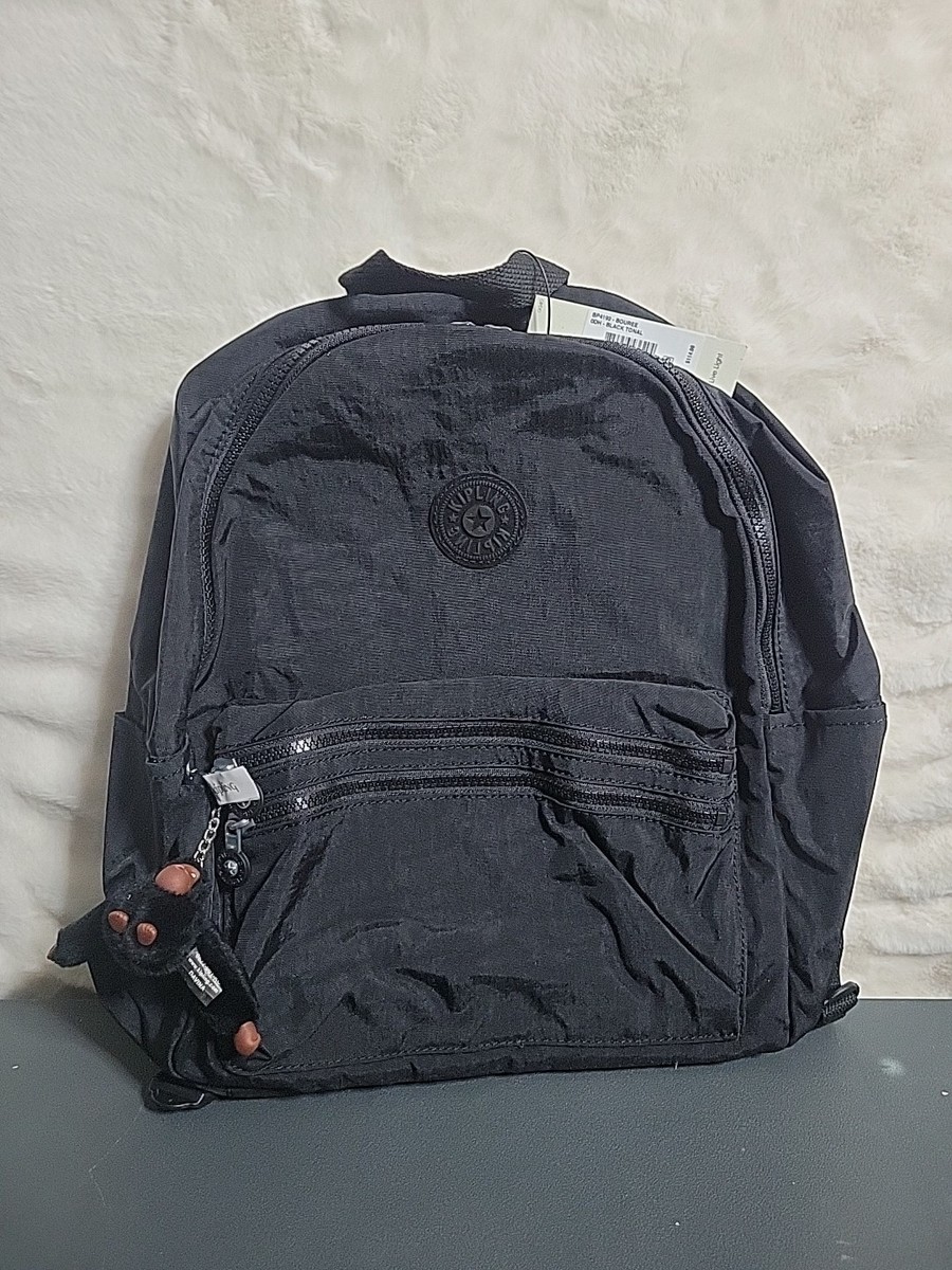 New Kipling BP4192 Bouree Black Backpack Kipling Backpack Bag Purse Handbag Bouree Black BP4192  main image 4