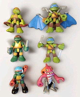7 Playmates Teenage Mutant Ninja Turtles Half-Shell Heroes Mini Figures Lot 