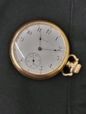Antique 1912 Elgin 15j 16s Grade 312 Model 6 Pocket Watch Running