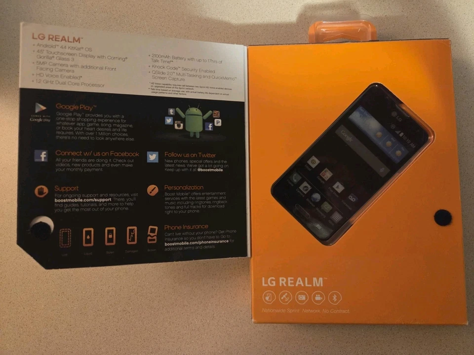 LG Realm - 4 GB - Black (Boost Mobile) - Image 2 of 2