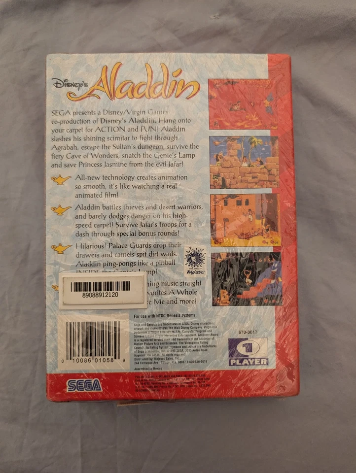Disney's Aladdin (Sega Genesis, 1993) - Image 2 of 3