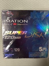 3M Imation 3.5" SuperDisk LS-120 Large Capacity 120MB Disks Jewel Cases 4-Pack