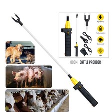 Cattle Prod Rechargeable with Led Light 12000V Waterproof Cattle Prod for Cow