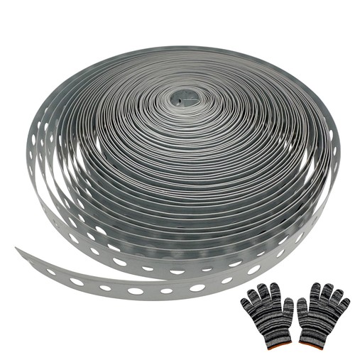 Metall Rohrband 3/4 Zoll x 50 Fuß 24 Stärke für Rohrstütze verzinktes Rohr...